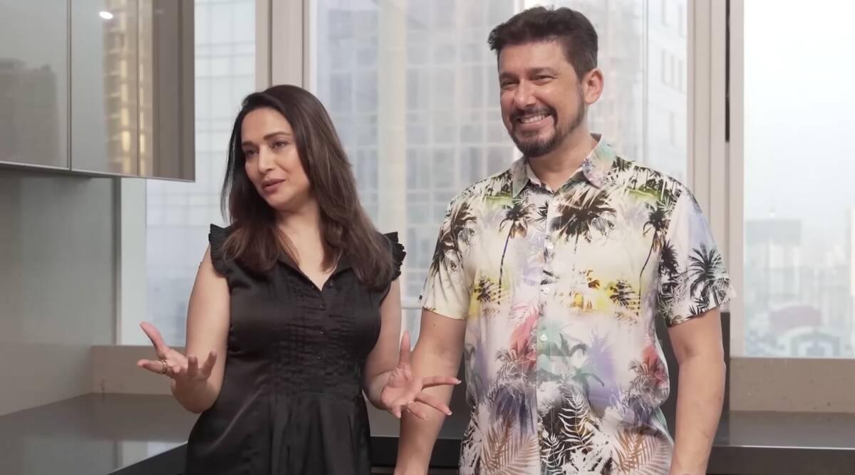 Madhuri Dixit falla al intentar hablar español, Sriram Nene revela que su hijo Arin ha desarrollado 'pasión por la cocina'