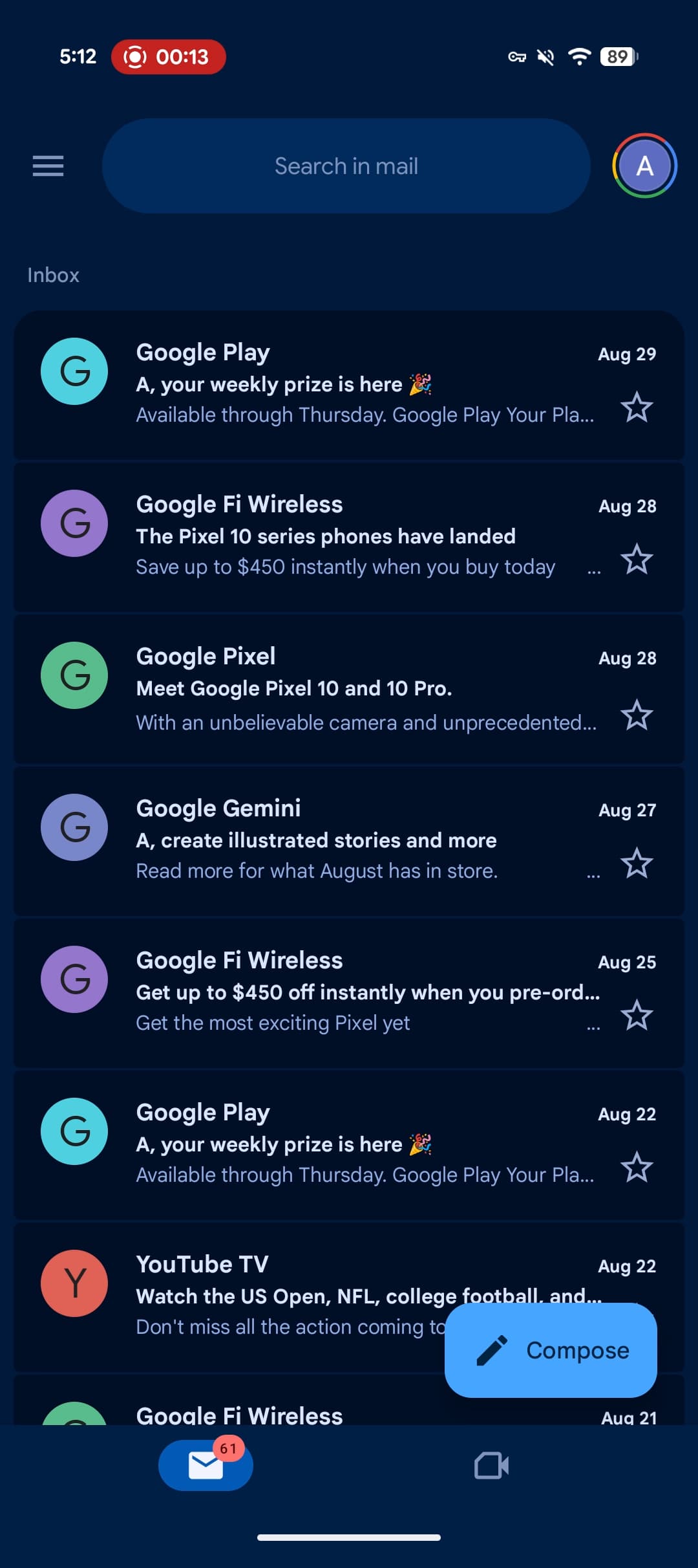 Gmail M3 es el contenedor expresivo