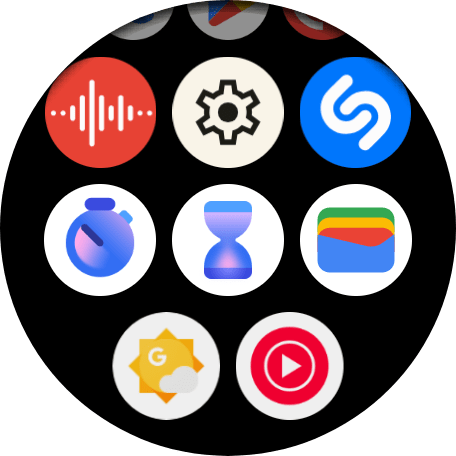 Icono de ropa de reloj de Google