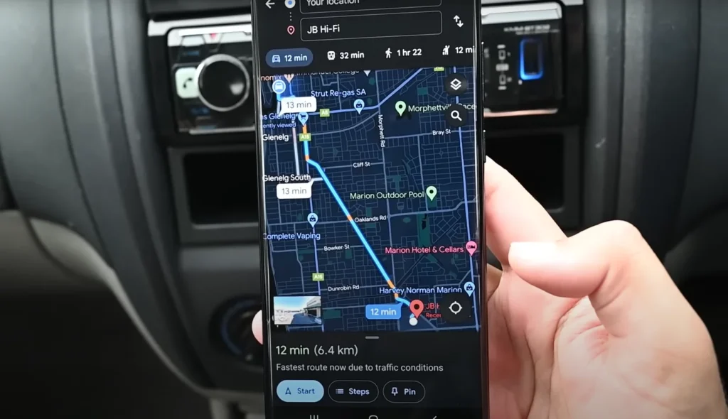 El modo de conducción de Google Maps se ha apagado y debido a eso