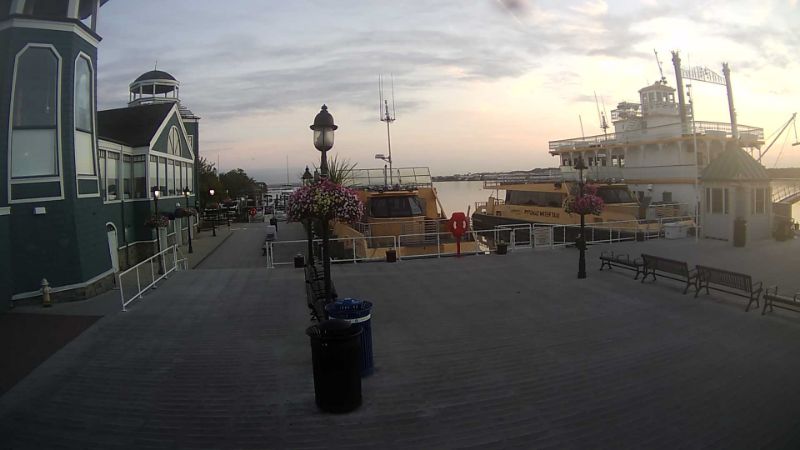 Today's sunrise from the City of Alexandria marina cam