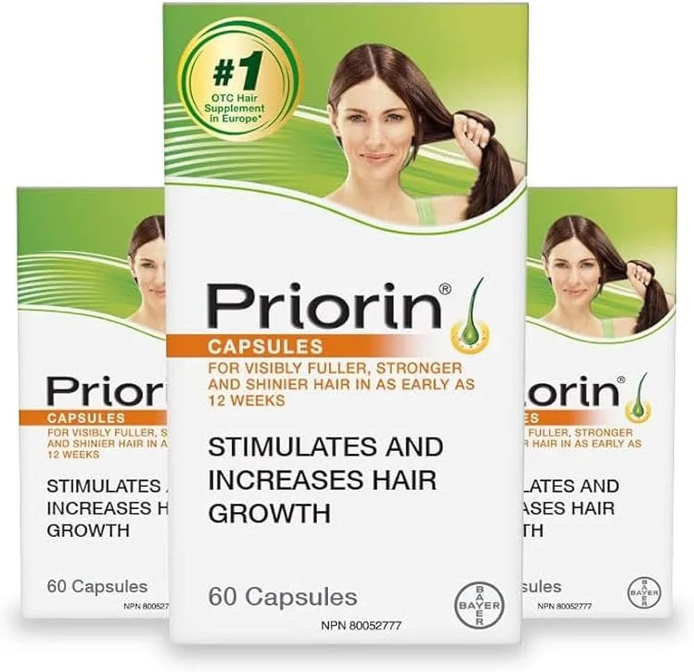 Vitaminas del crecimiento previo del cabello con biotina para hombres y mujeres.