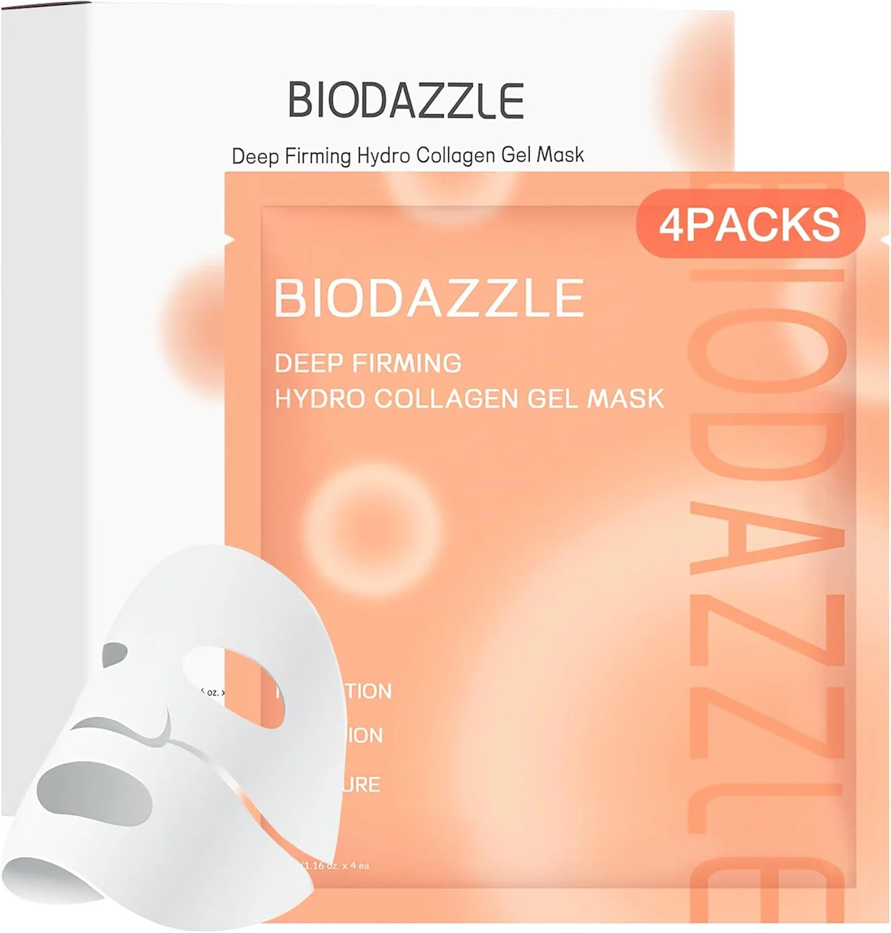 Collágeno de biodazol de colágeno durante la noche máscaras hidratantes profundas.