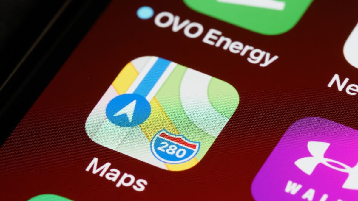 Imagen de la aplicación Apple Maps.