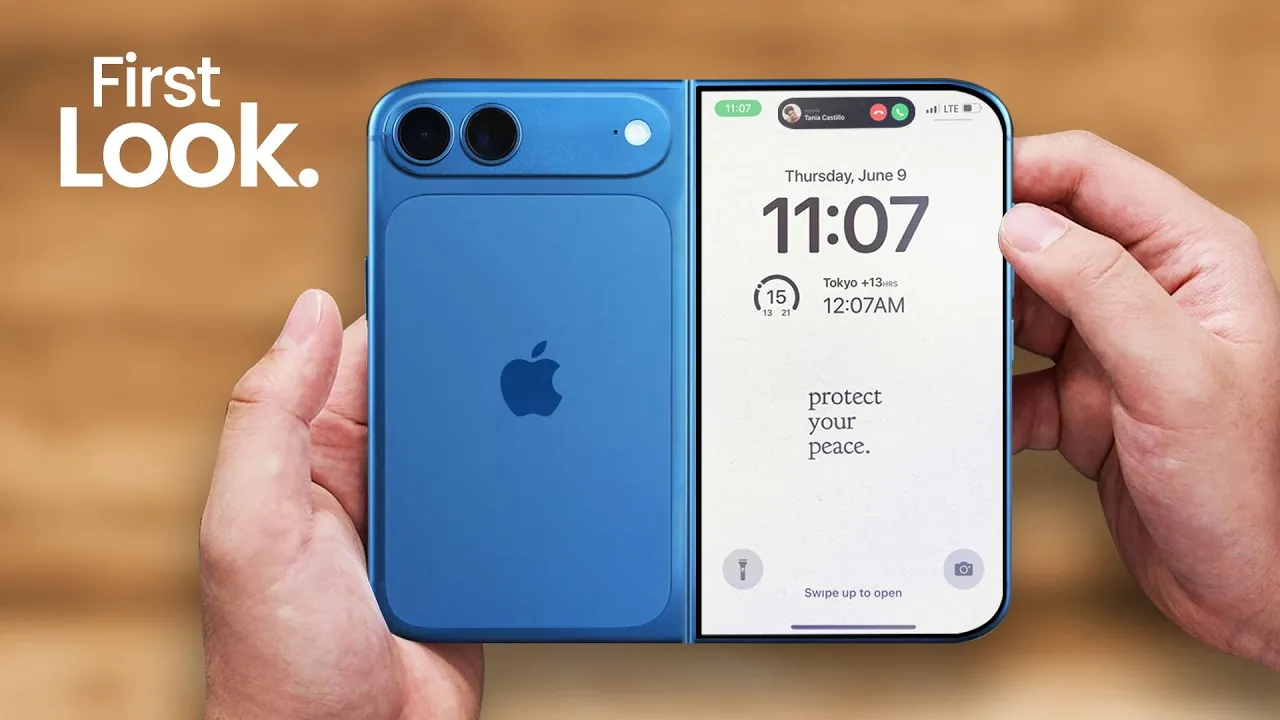 El iPhone plegable de Apple con pantalla interior de 7,7 pulgadas