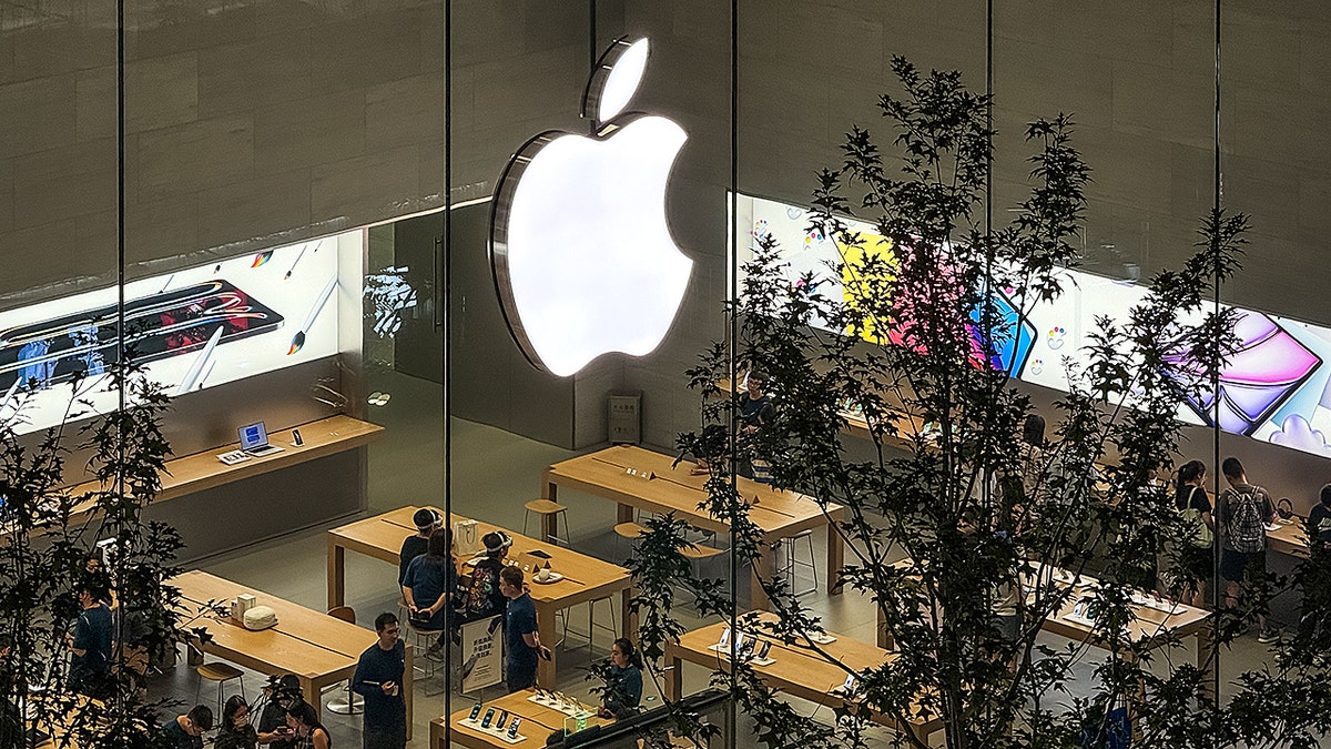 Vista aérea de la Apple Store