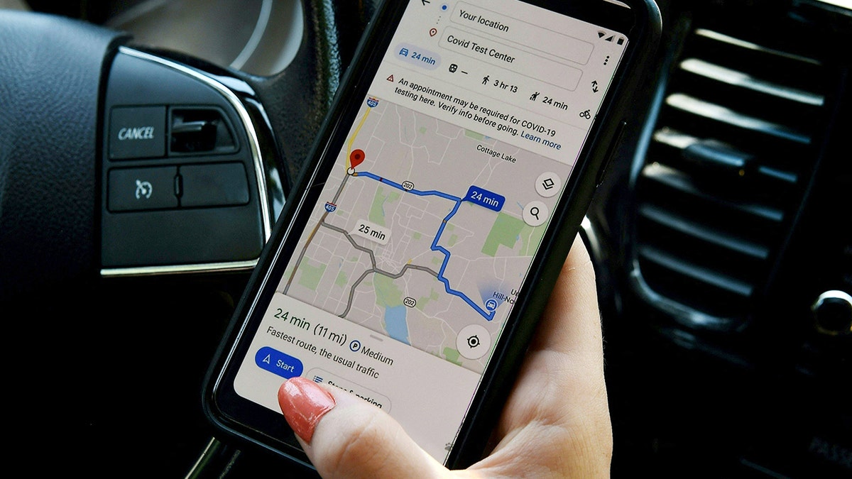 Aplicación Google Maps en smartphones