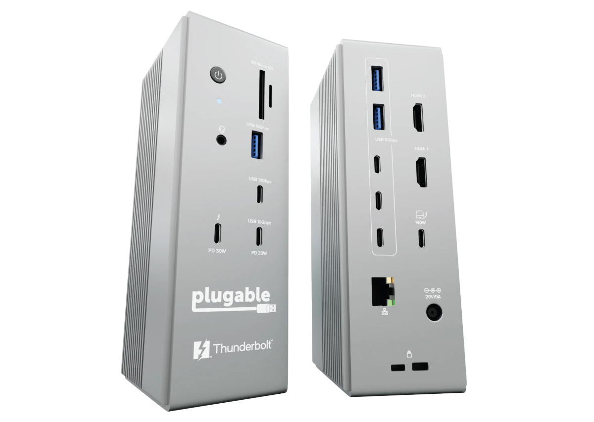 Estación de acoplamiento Thunderbolt 5 TBT-UDH2 enchufable
