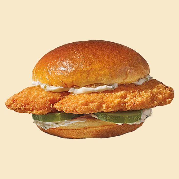 Restaurante Pescado Especial Popeyes Platija Sándwich De Pescado