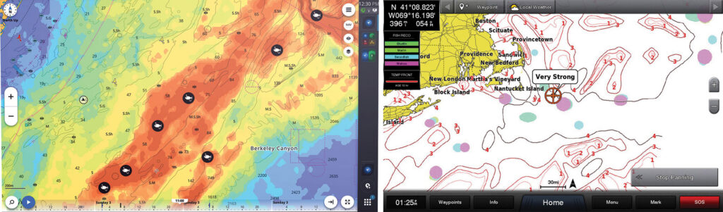 Tecnología Fishcast y mapeo de peces en pantalla