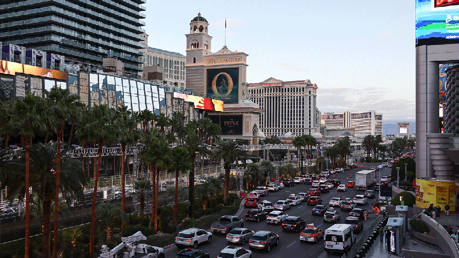 Una vista del Strip de Las Vegas