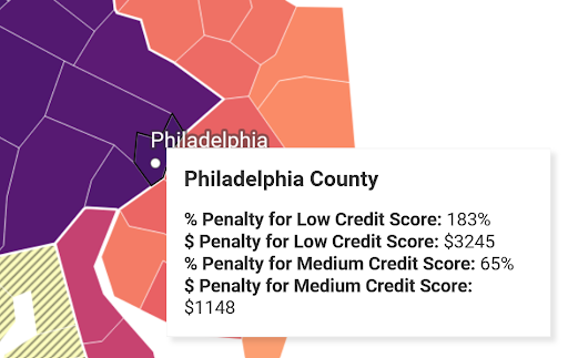 mapa de Filadelfia