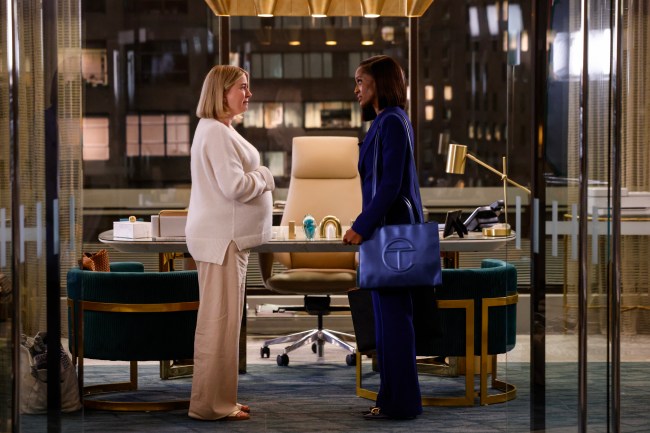 “I Was That” – Una mujer embarazada busca la ayuda de Olympia en un divorcio de su esposo, cuya familia es cliente de la firma, JUEVES 10 DE ABRIL (9:01-10:00 p.m., ET/PT) en CBS Television Network y Paramount para transmisión en Paramount+ o Paramount+ o el día después de que el episodio se transmita para suscriptores que requieren Paramount+*. Foto (LR): Sky P. Marshal